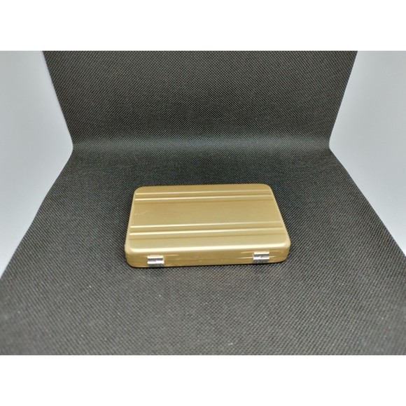 Organizer Case ID Credit Card Holder Mini Business Suitcase Business Box Metal - Picture 3 of 3
